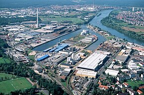 Luftbild Bayernhafen Aschaffenburg