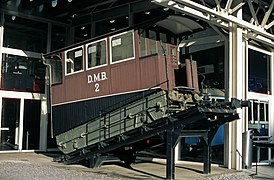 Ehemaliger Standseilbahnwagen im Verkehrshaus