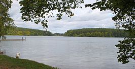 Dreetzsee vanaf de zuidelijke oever