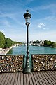 Lamppost on the Pont des Arts, Paris.