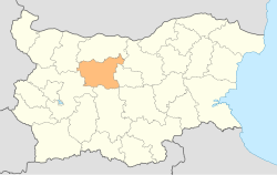 Location of Lovech Province in Bulgaria