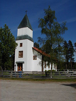 De kerk van Lundersæter in 2006