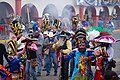 Kostümierte in Huejotzingo, Puebla, Mexiko