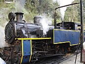 Lokomotive der Klasse X System Winterthur der Nilgiri Mountain Railway in Indien mit vier Kuppelachsen und zwei Triebzahnrädern (1913)[76]