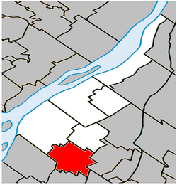 Location within Marguerite-D'Youville RCM.