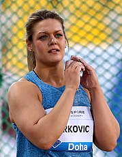 Sandra Perković hatte nicht mehr die ganz große Form früherer Jahre und belegte Rang vier