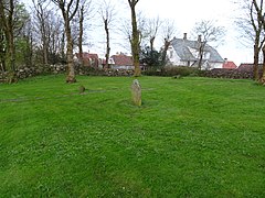 View of the site of the old church