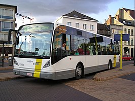 Van Hool newA600 van busexploitant Alpaerts aan het busstation in Mechelen.