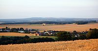 Blick von Weißig zur Hohen Dubrau