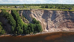 Andoma Hill, the formation on the coast of Lake Onega close to Andomsky Pogost