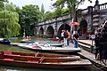 Boat station by Magdalen Bridge.