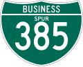 M1-3 Off interstate business route marker (spur) (3 digits)