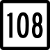 Route 108 marker