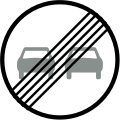 End of overtaking prohibition