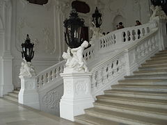 Oberes Belvedere, Prunktreppe