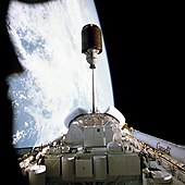 Deploy of PALABA-B1 Satellite durig Shuttle Mission STS-7