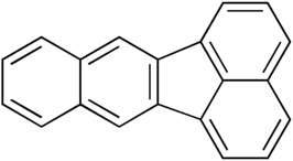 Structuurformule van benzo[k]fluoranteen