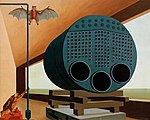 Dampfkessel mit Fledermaus, 1928