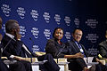 Kofi Annan, Monhla Hlahla und Gao Xiqing während des World Economic Forum on Africa 2012