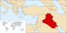 Mandato britannico della Mesopotamia - Localizzazione