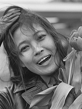 Aankomst Marayat Andriane uit Thailand op Schiphol, 1967