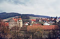 Blick auf Schloss und Kirche (1985)