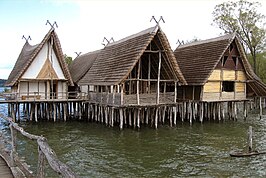 Prehistorische paalwoningen in de Alpen