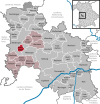 Lage der Gemeinde Reimlingen im Landkreis Donau-Ries