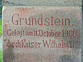 Grundstein des Kastells Saalburg, 1900