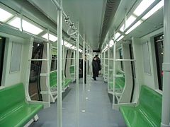 Interior of line 9 AC04 series train