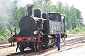 Stoomlocomotief uit 1908 op station Nora