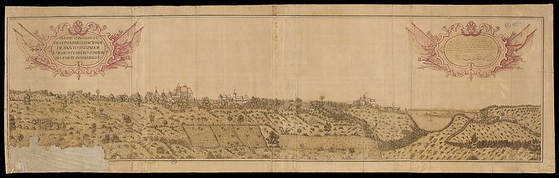 Πανοραμική άποψη της πόλης, ελαιογραφία του 16ου αιώνα