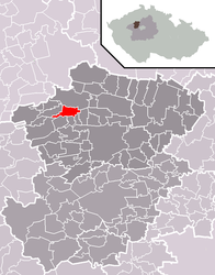 Třebíz – Mappa