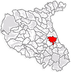 Location in Vrancea County