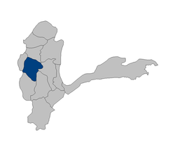 Harita ilçenin 2005'ten önce bağlı olduğu Feyzabad ilçesi'ni göstermektedir
