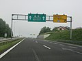 E70 ve Hırvatistan Otoyolu A3 Samobor Sınır Kapısı Hırvatistan.
