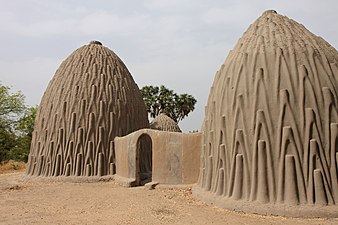 Beehive-shaped houses of the Musgum ethnic group in Pouss [fr], Cameroon, unknown architect, unknown date