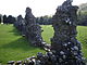 Cwmhir Abbey walls