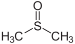 Strukturformel von Dimethylsulfoxid