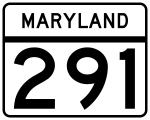 Straßenschild der Maryland State Route 291