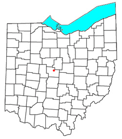 Location of Kilbourne in Ohio