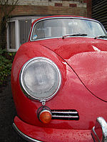 Porsche 356 B, detail of the front