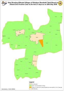 Rabakavi Banahatti Taluk Map
