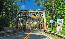 Adams Street Bridge over French Creek. This bridge was replaced in late 2015.