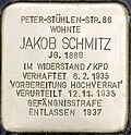 Stolperstein für Jakob Schmitz (Peter-Stühlen-Straße 86)