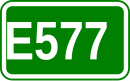 Zeichen der Europastraße 577