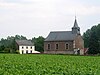 De gevels en daken van de kapel St. Peter Franquenée