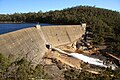 Wellington Reservoir vor der Verstärkung der Staumauer 2009