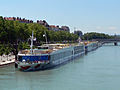 River cruise ships on the Rhone in Lyon