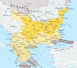 Secondo Impero bulgaro - Localizzazione